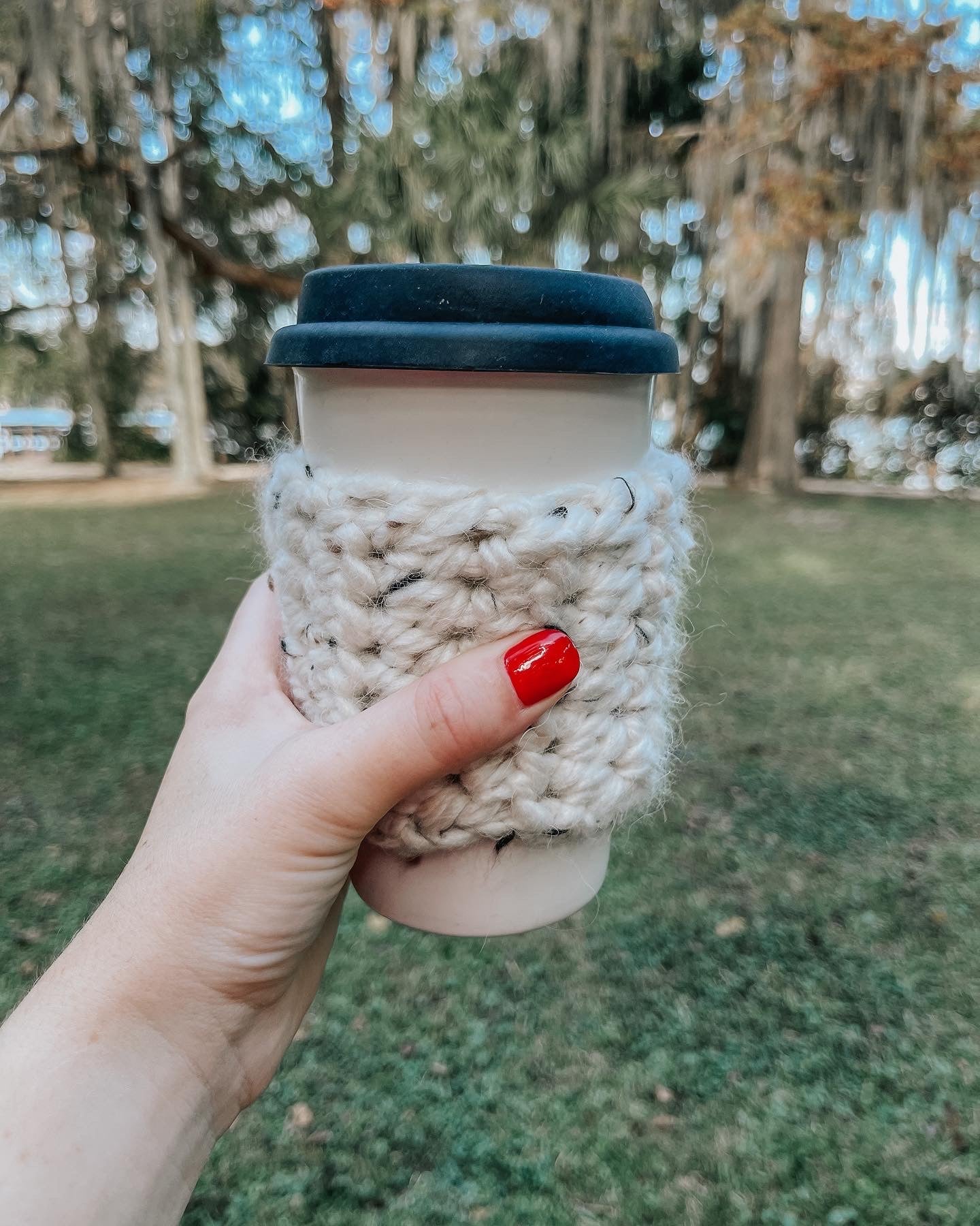 Crocheted Coffee Sleeve