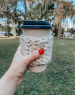 Load image into Gallery viewer, Crocheted Coffee Sleeve
