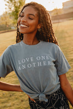 Load image into Gallery viewer, Love One Another Embroidered Tee
