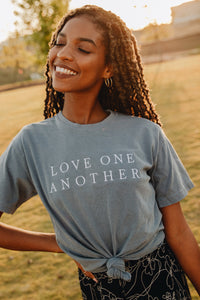 Love One Another Embroidered Tee
