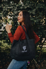 Load image into Gallery viewer, Take Heart Embroidered Tote Bag
