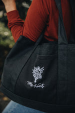 Load image into Gallery viewer, Take Heart Embroidered Tote Bag
